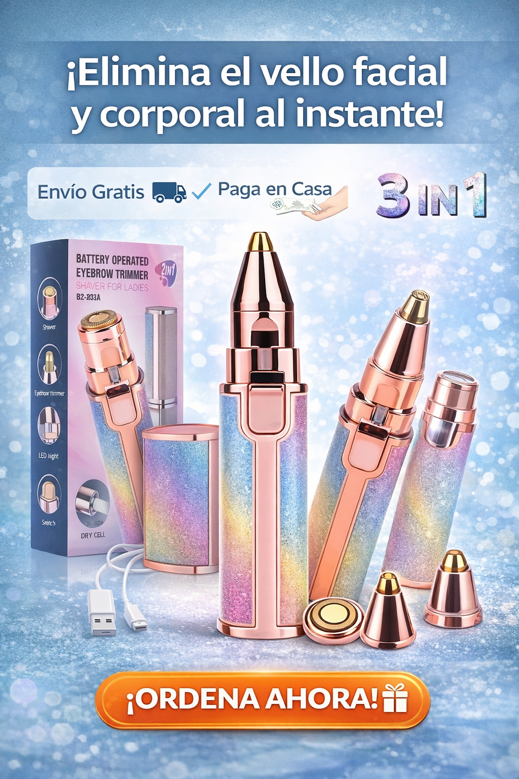 DEPILADOR FACIAL DOBLE FUNCION