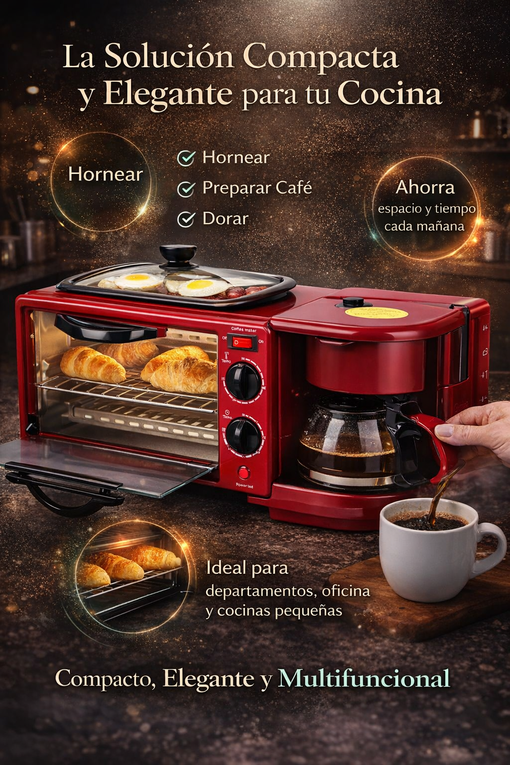 🔥 HORNO 3 en 1