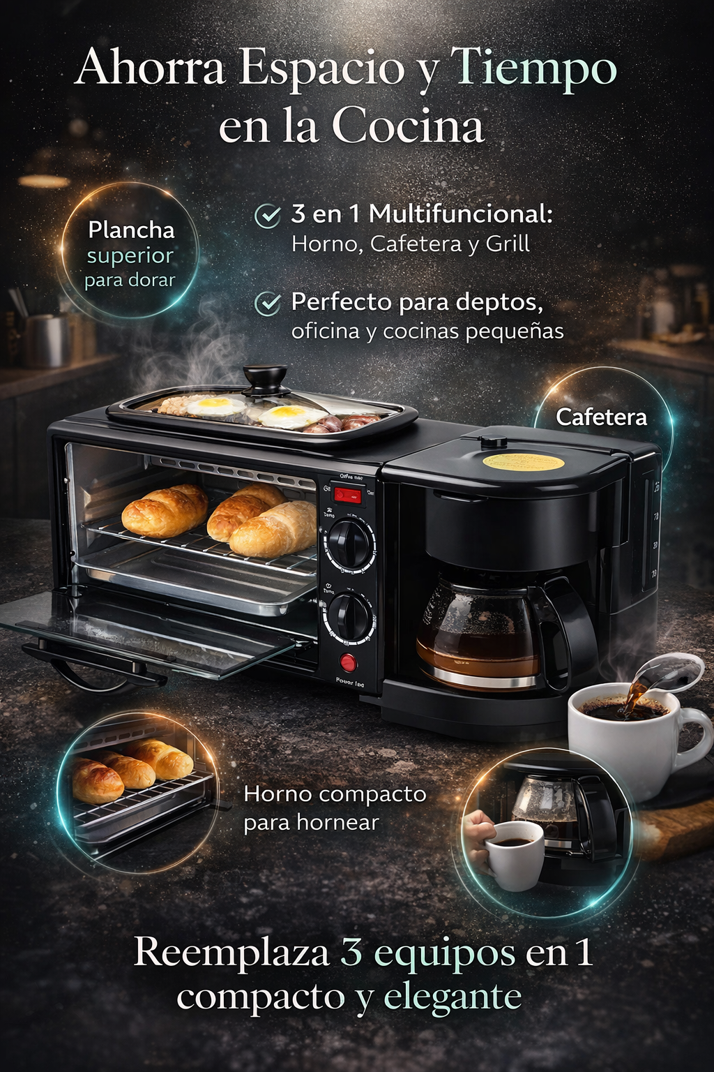 🔥 HORNO 3 en 1