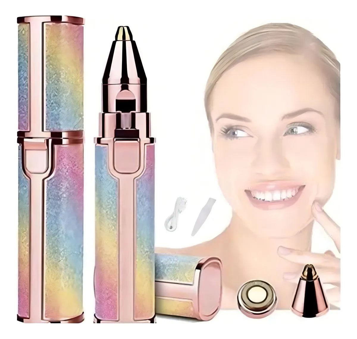 DEPILADOR FACIAL DOBLE MULTIPLE FUNCIONE  /  PAGAS EL PRODUCTO AL RECIBIR