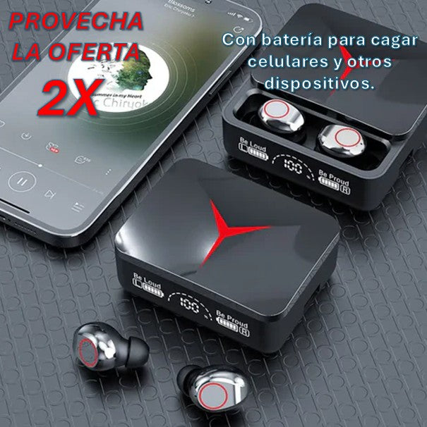 M88 PLUS POWER BANK CON AURICULARES